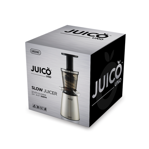 Juico Uno Brushed Steel Slow Juicer